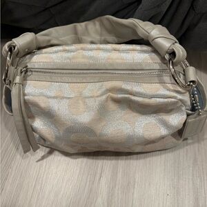 Coach cream and Silver Bag y2k mini